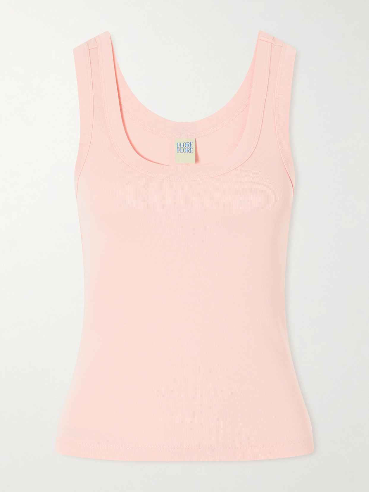 Flore Flore Hillie Organic Cotton-jersey Tank In Pink