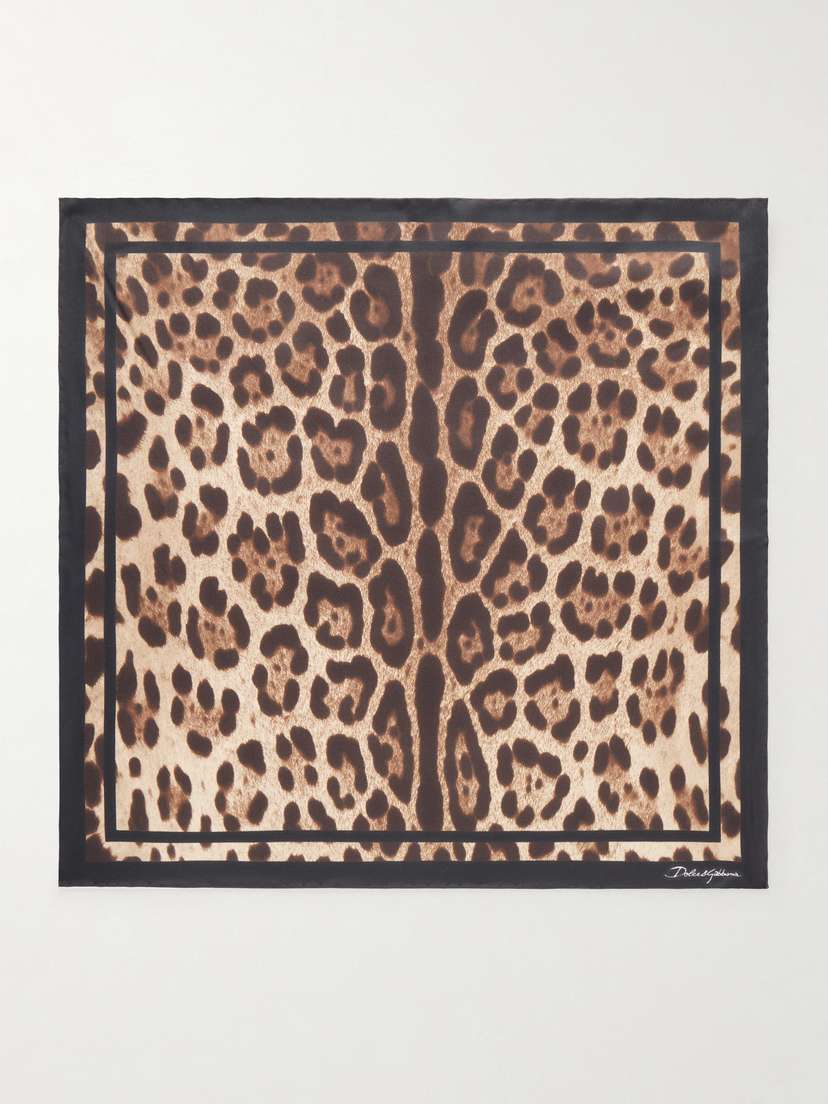 Dolce & Gabbana Leopard-print Silk-twill Scarf | Thumbnail 3 Dolce & Gabbana Leopard-print Silk-twill Scarf | Thumbnail 3