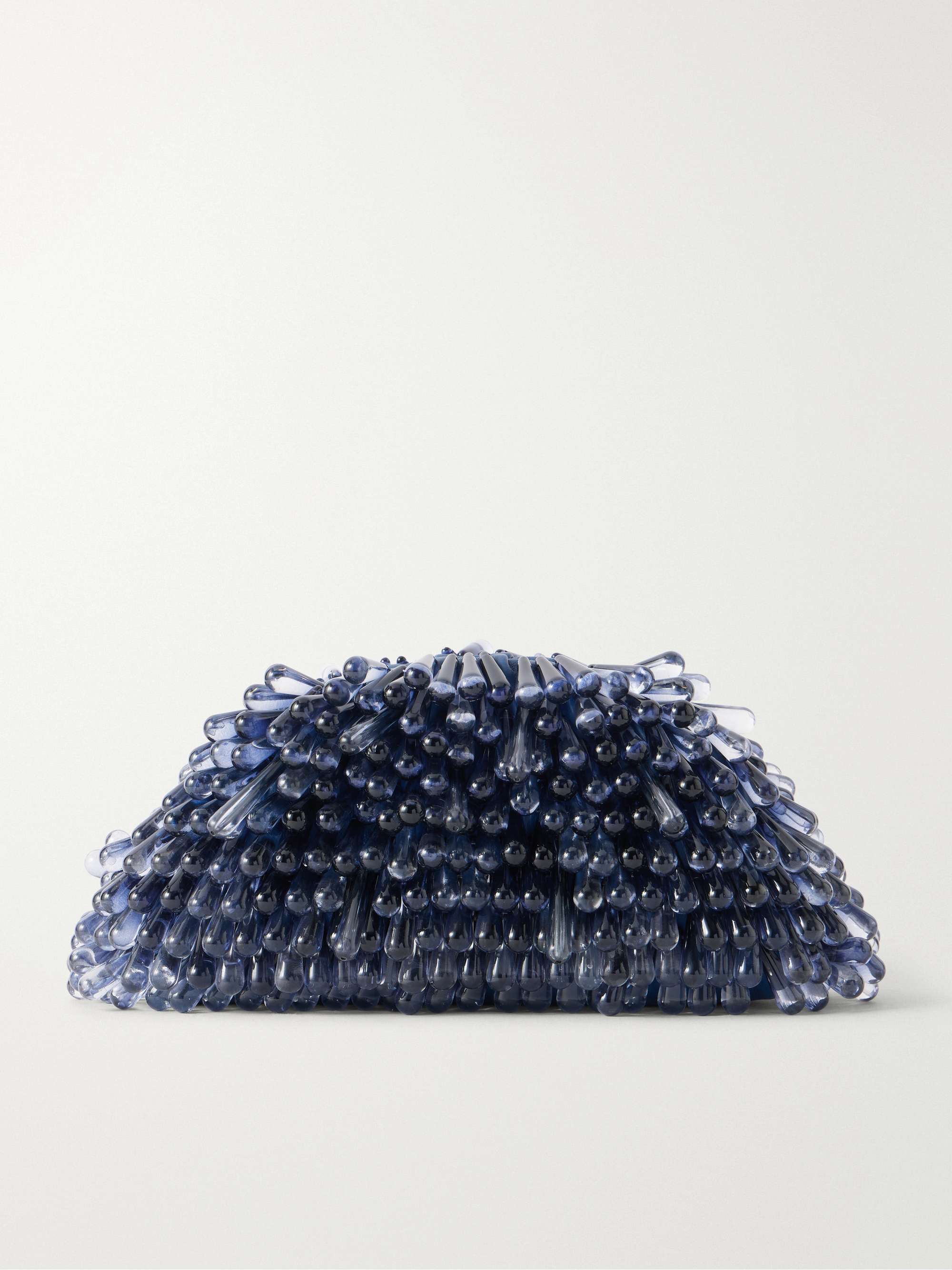 CULT GAIA Jaala Nano beaded leather clutch | NET-A-PORTER