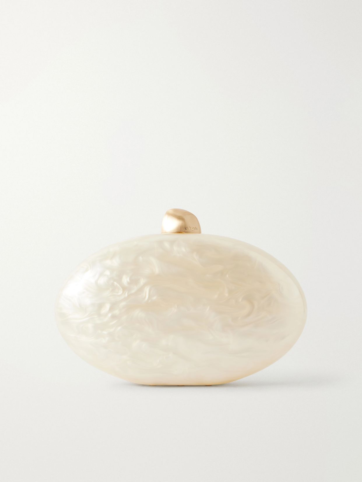 Eviana marble-effect clutch