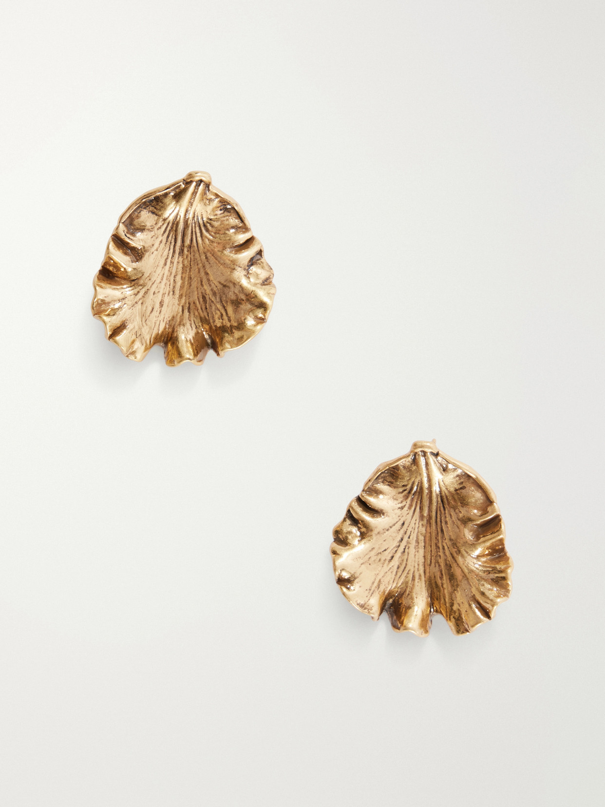 Cult Gaia Iris Gold-tone Earrings In Metallic