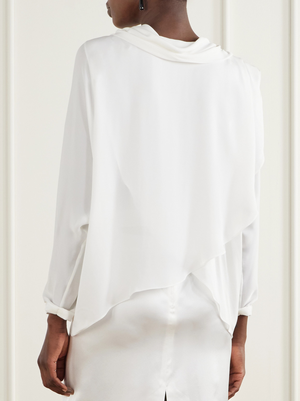 Una Luz Silk-Georgette Blouse