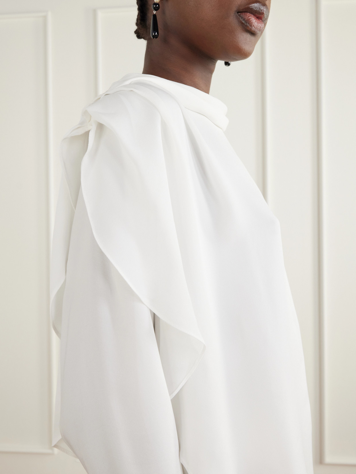 Una Luz Silk-Georgette Blouse