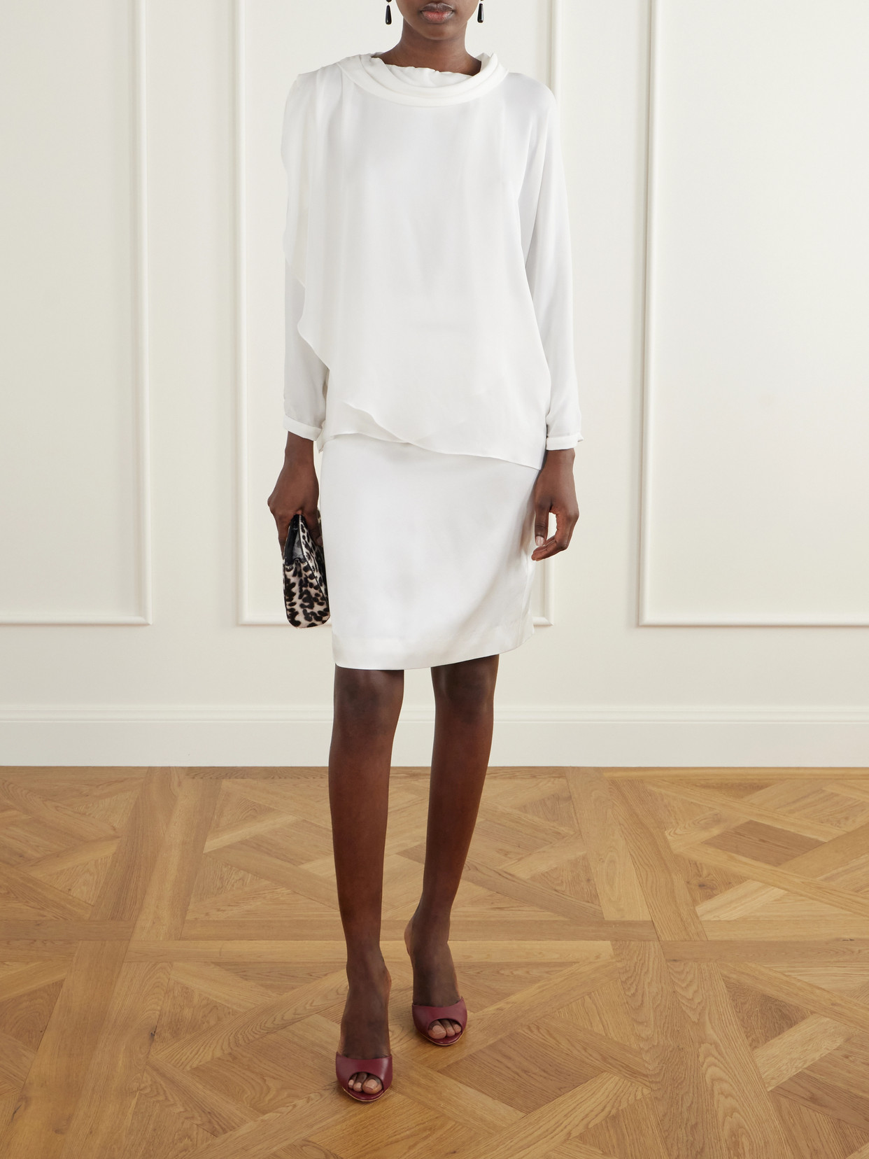 Una Luz Silk-Georgette Blouse
