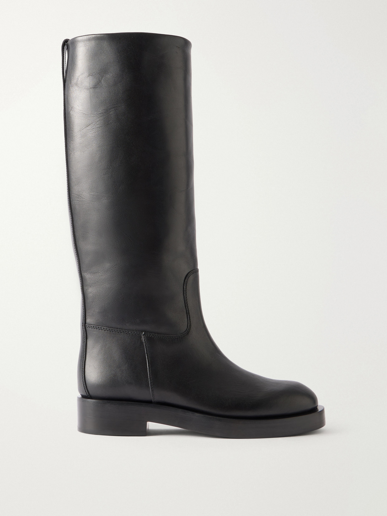 Paris Texas Napa Leather Knee Boots In Black