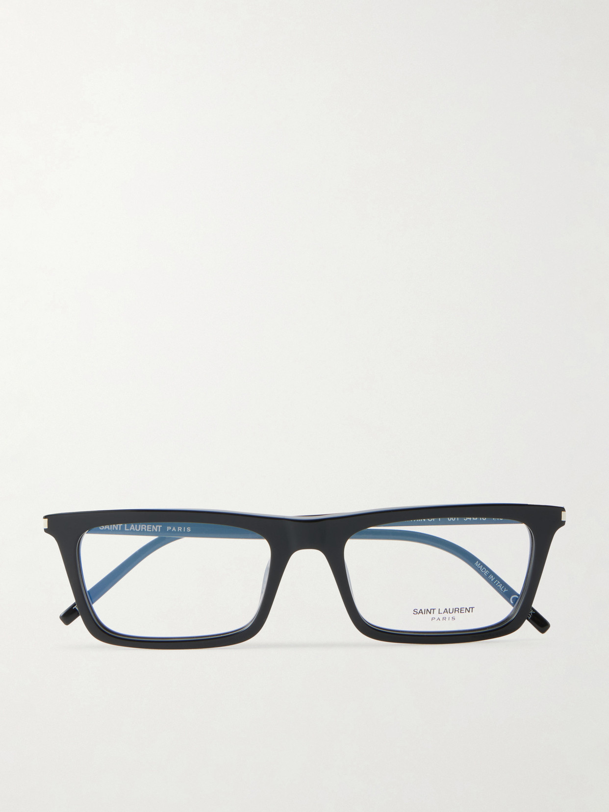Saint Laurent Rectangular-frame Glasses In Black
