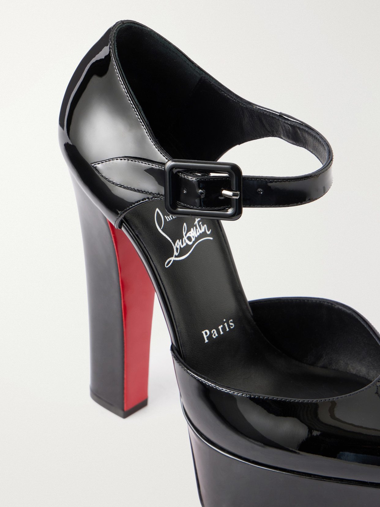 Jenna 150 Patent-Leather Mary Jane Pumps