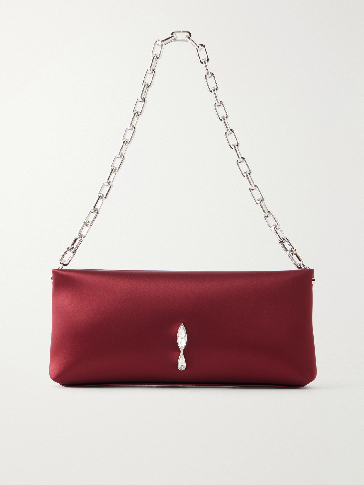 Maykimay Crystal-Embellished Satin Shoulder-Bag