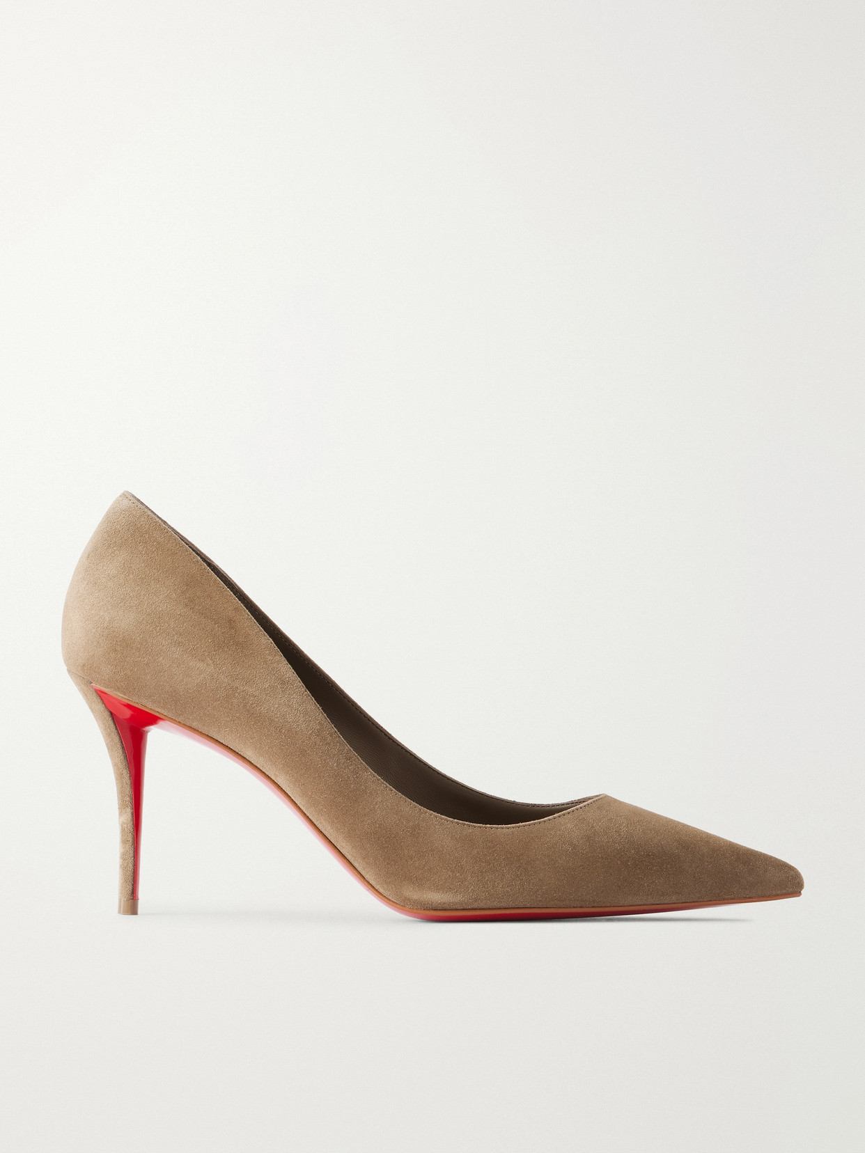 Christian Louboutin Miss Z 80 Suede Pumps In Brown