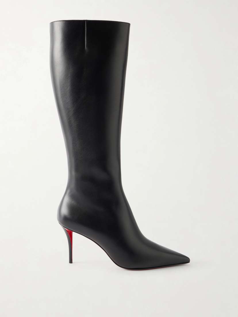 Christian Louboutin Miss Z Botta 80 Leather Knee-high Boots