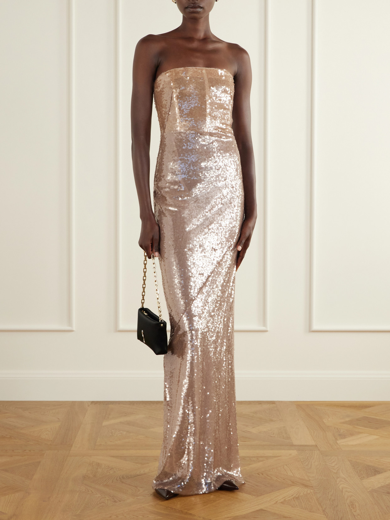Maykimay Crystal-Embellished Satin Shoulder-Bag