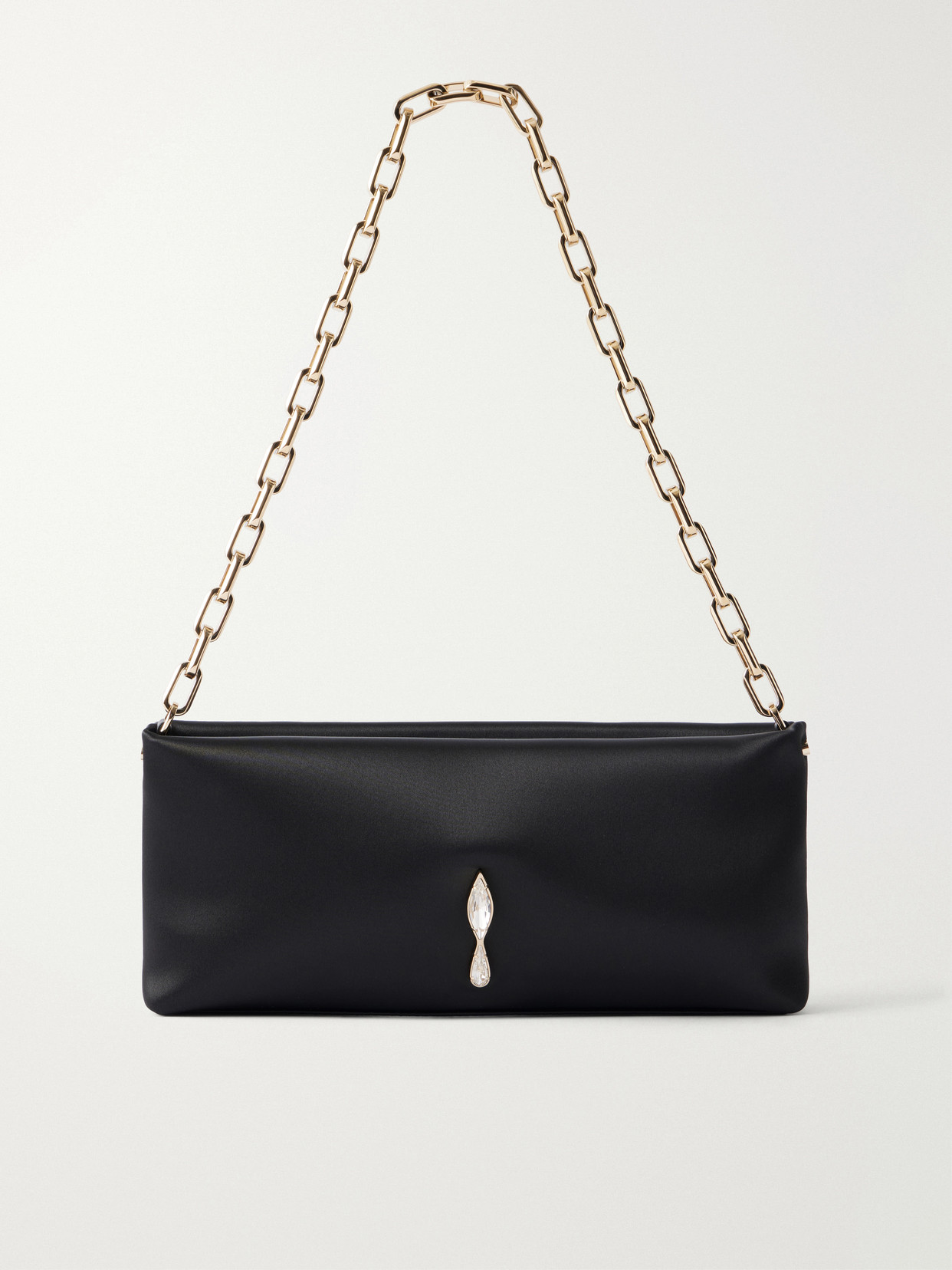 Maykimay Crystal-Embellished Satin Shoulder-Bag