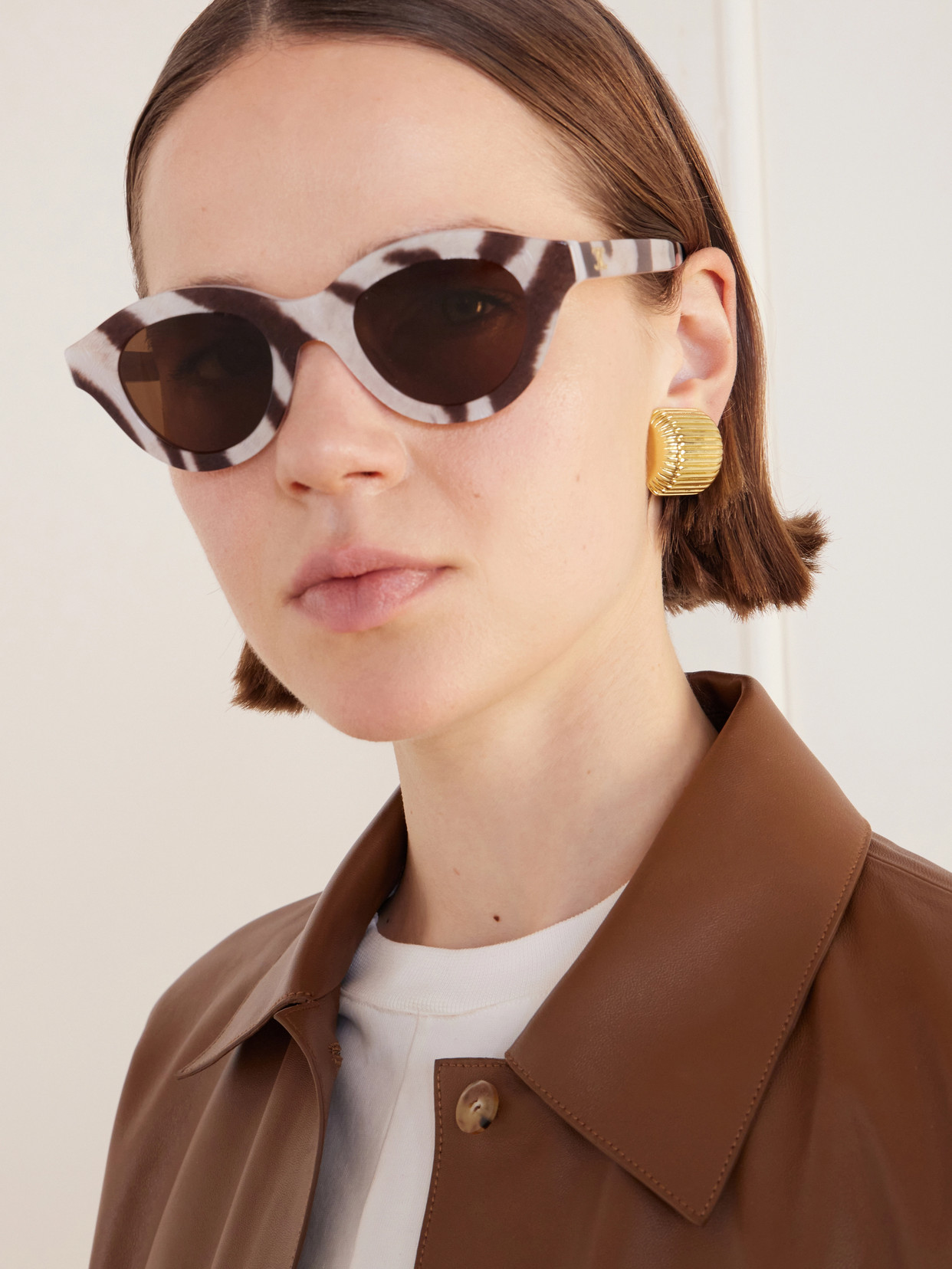 Celine Round-frame Acetate Sunglasses In Multi