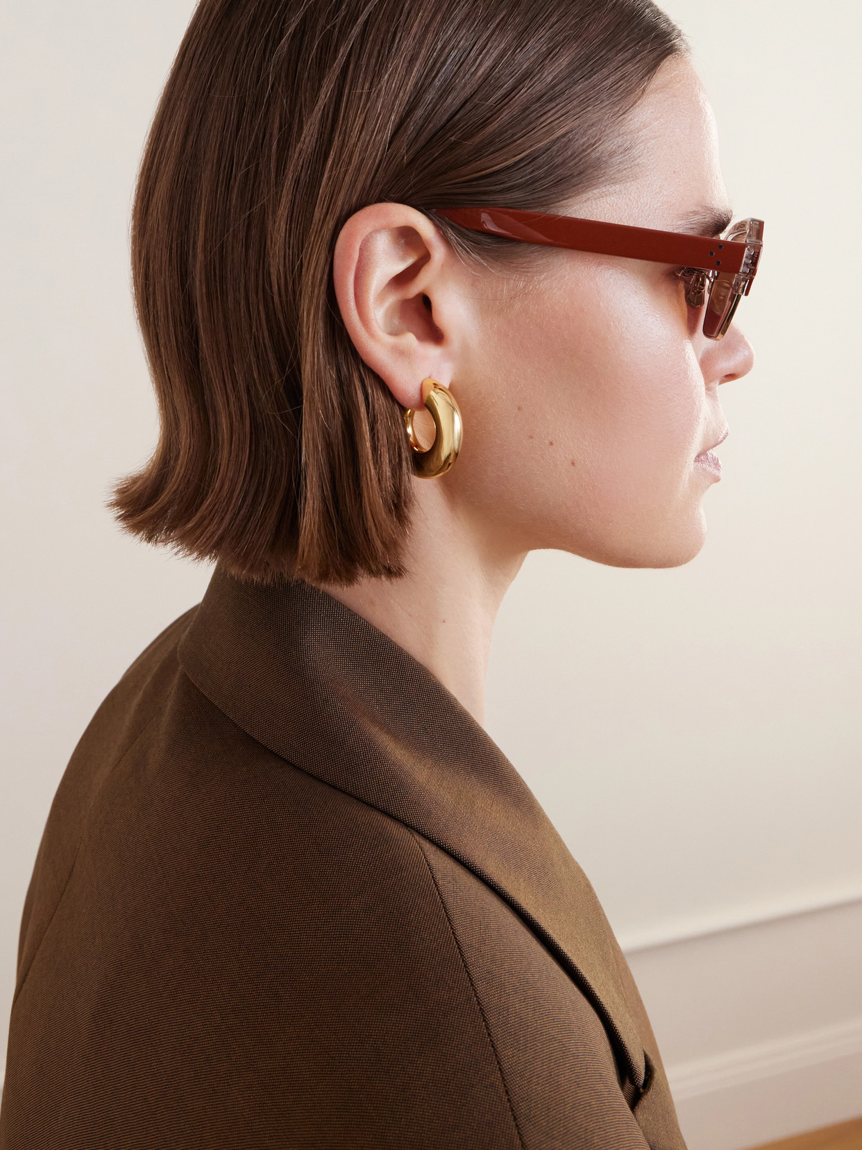 Celine Square-frame Acetate Sunglasses In Brown