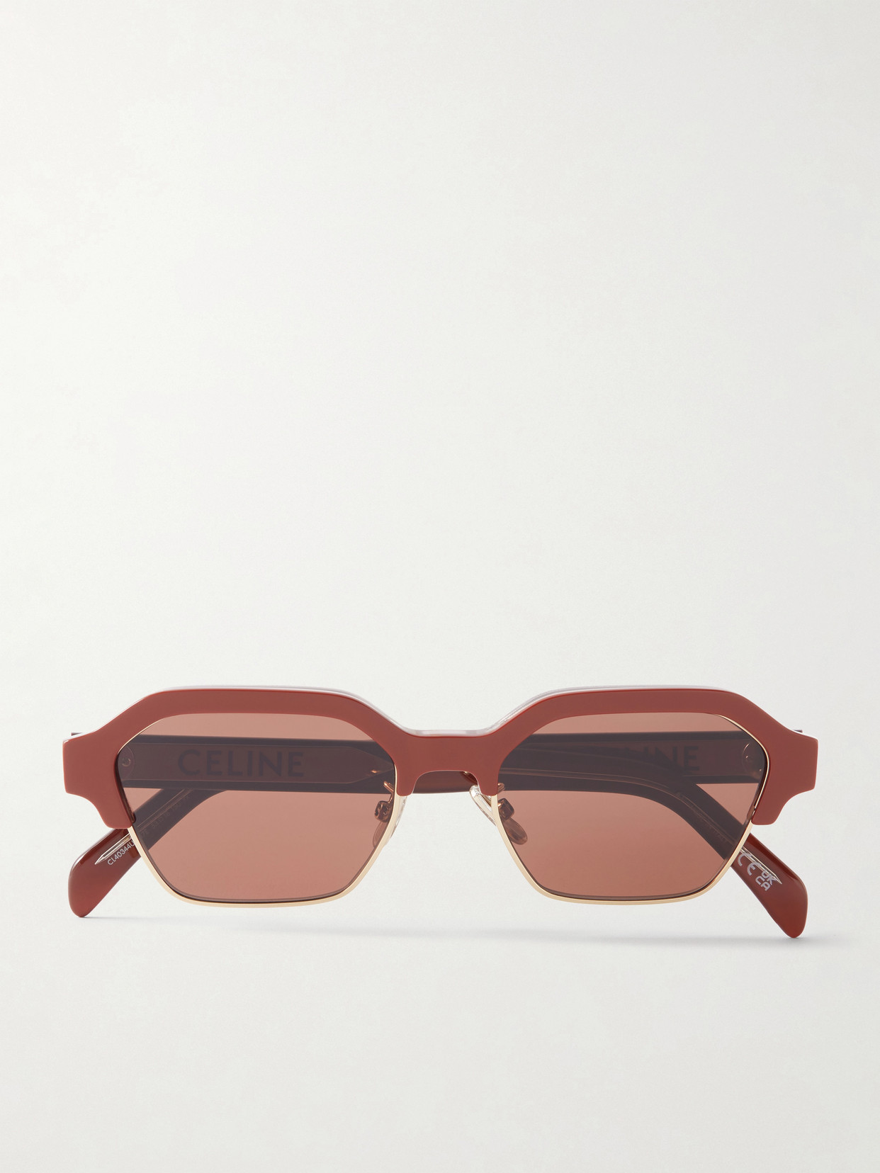 Celine Square-frame Acetate Sunglasses In Brown