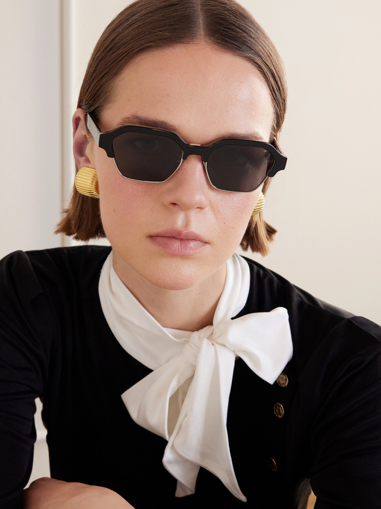 Celine Square-frame Acetate Sunglasses In Black