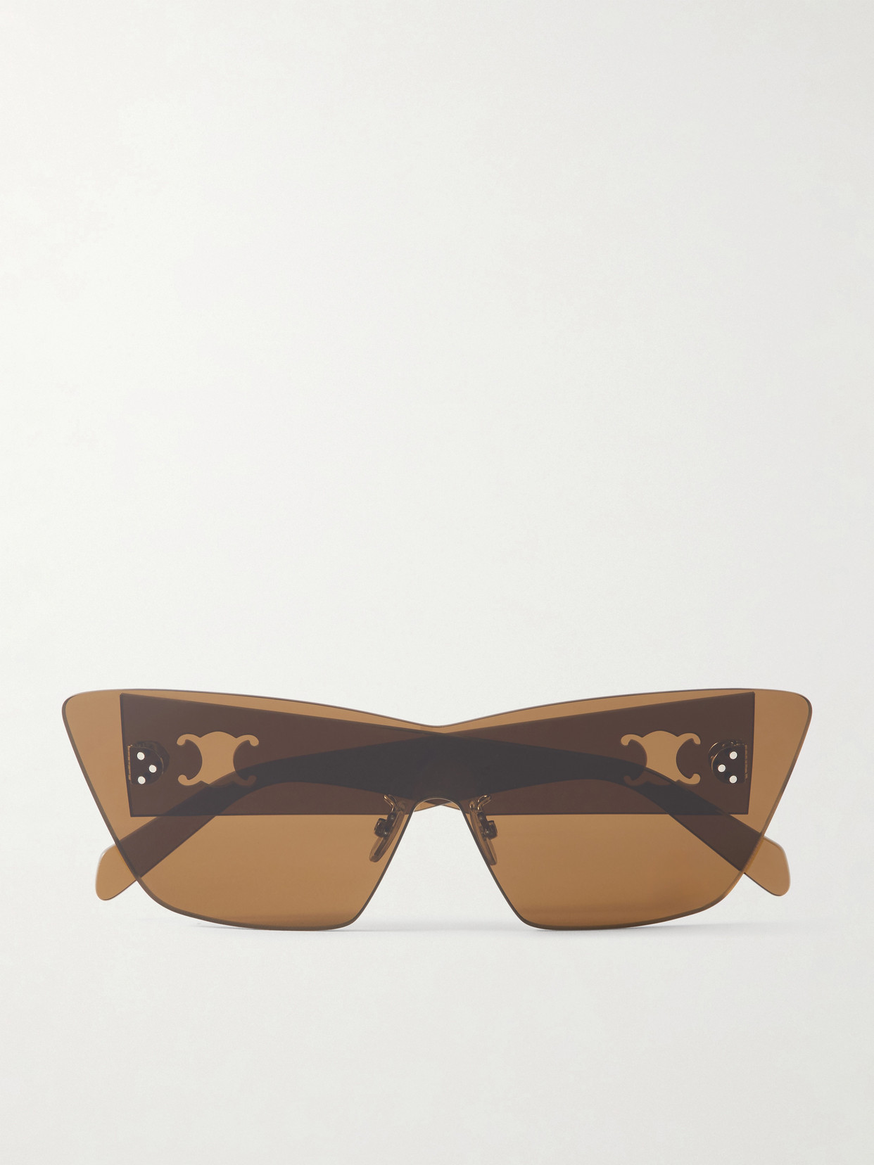 Celine D-shape Acetate Sunglasses In Brown