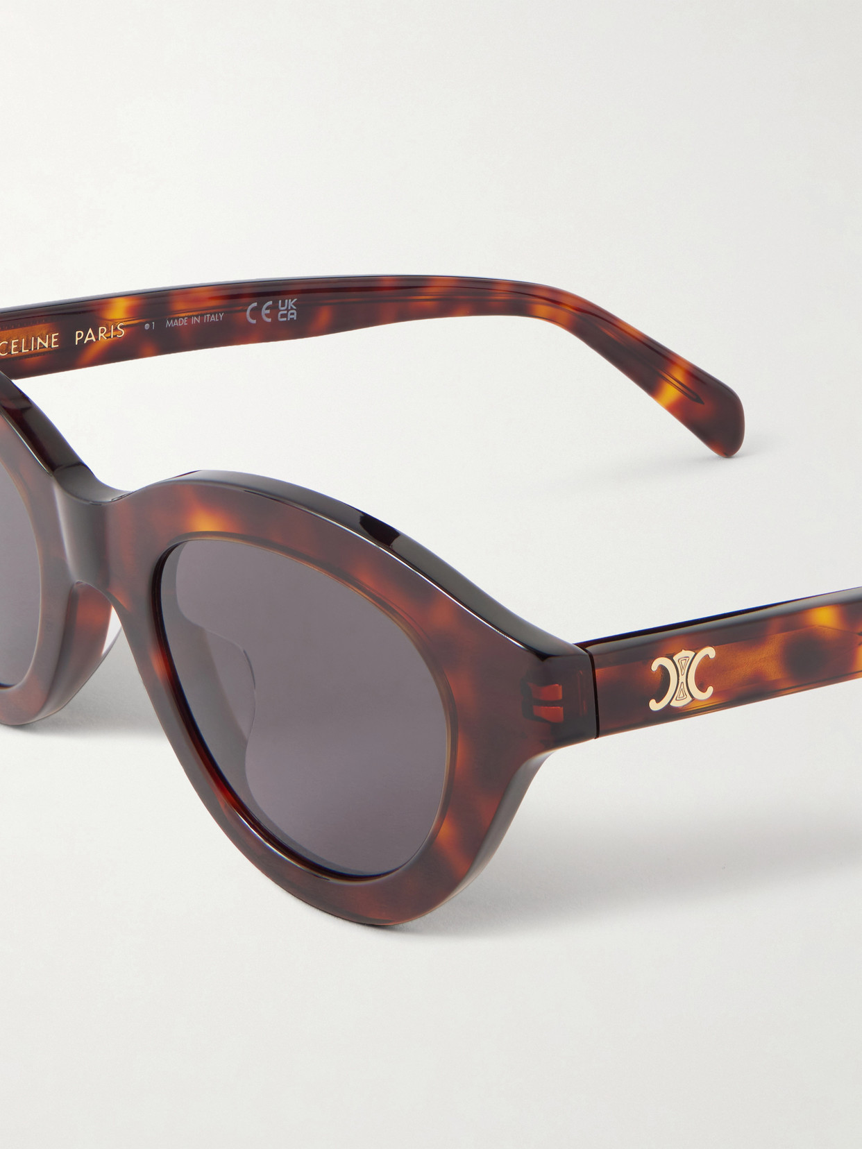 Celine Round-frame Acetate Sunglasses In Multi