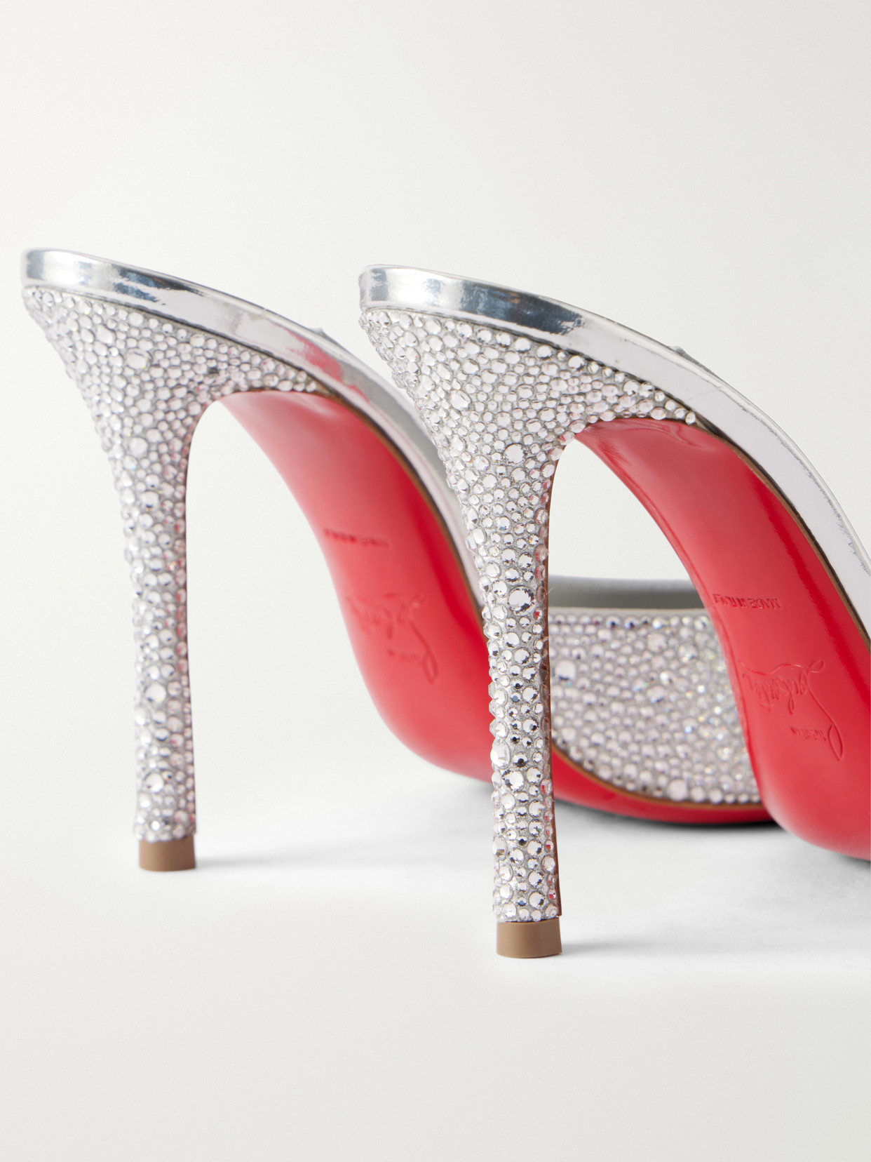 Dolly 100 Crystal-Embellished Mules