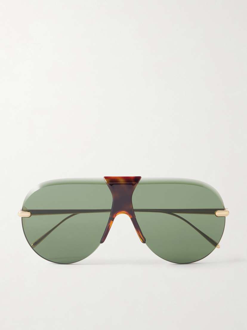 Loewe Aviator-style Gold-tone And Tortoiseshell Acetate Sunglasses | Thumbnail 11
