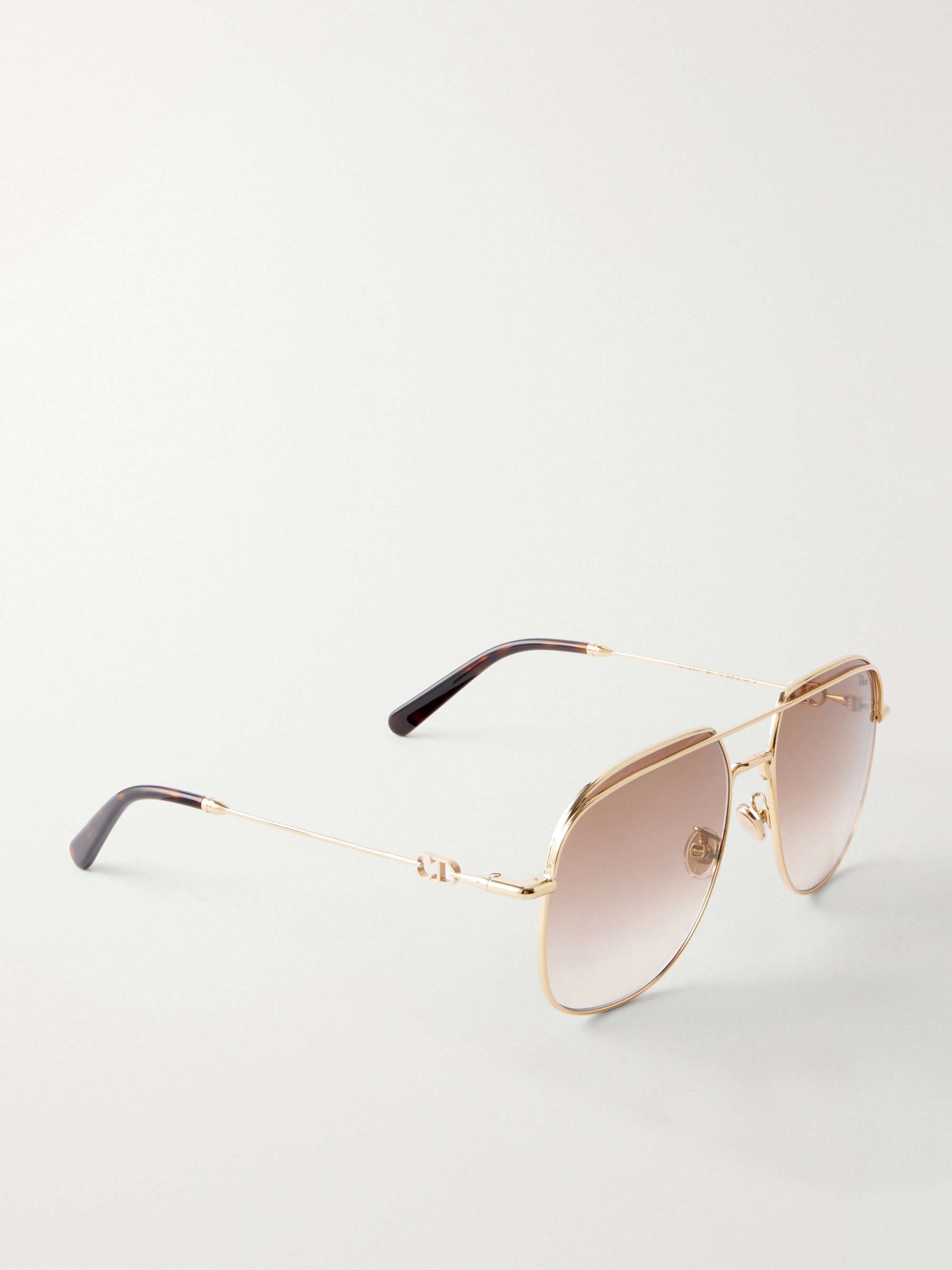 DIOR EYEWEAR Petit CD metal aviator sunglasses | NET-A-PORTER