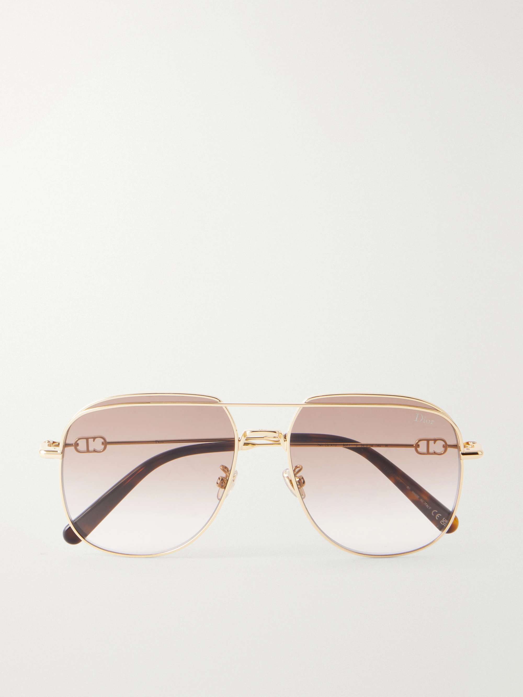 DIOR EYEWEAR Petit CD metal aviator sunglasses | NET-A-PORTER