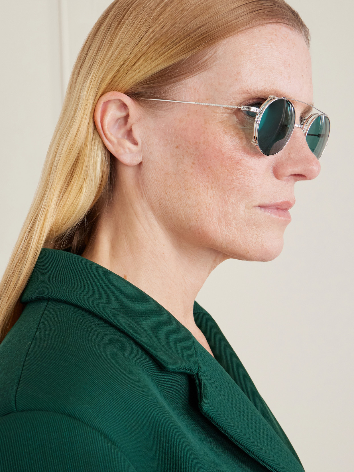 Barton Perreira Imagine Round-frame Sunglasses In Silver