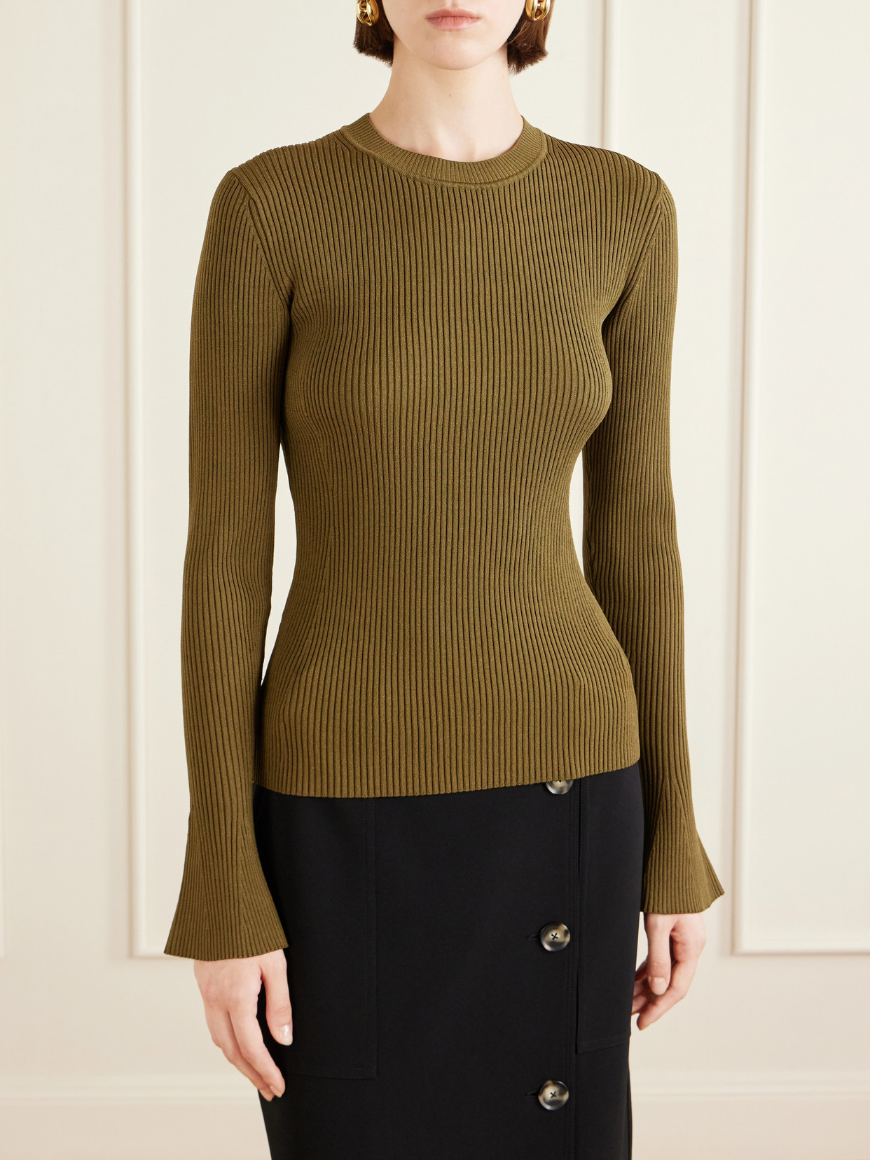 Nir Ribbed-Knit Top