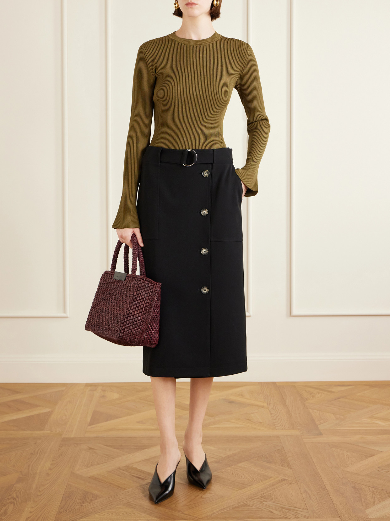 Nir Ribbed-Knit Top