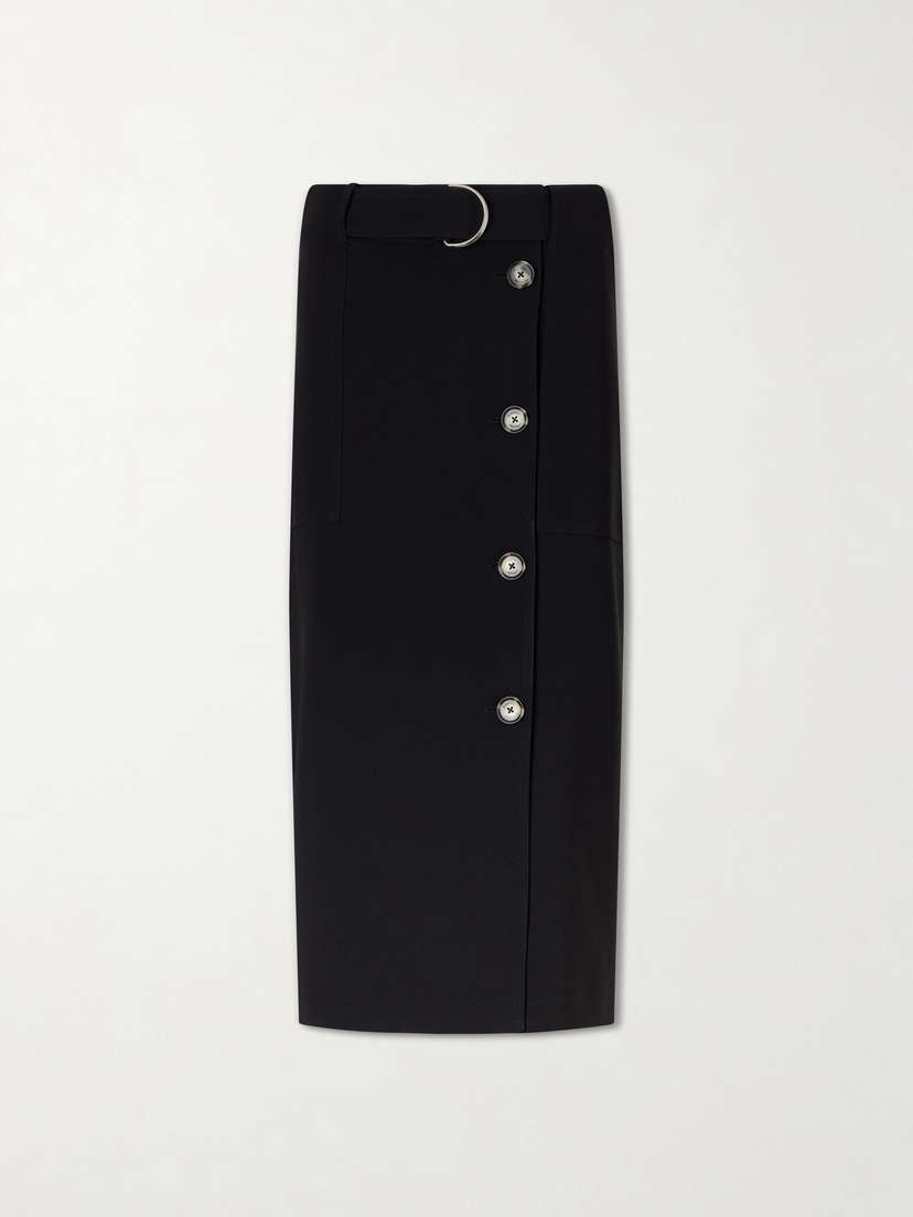 Proenza Schouler Carine Belted Crepe De Chine Midi Skirt | Thumbnail 6 Proenza Schouler Carine Belted Crepe De Chine Midi Skirt | Thumbnail 6