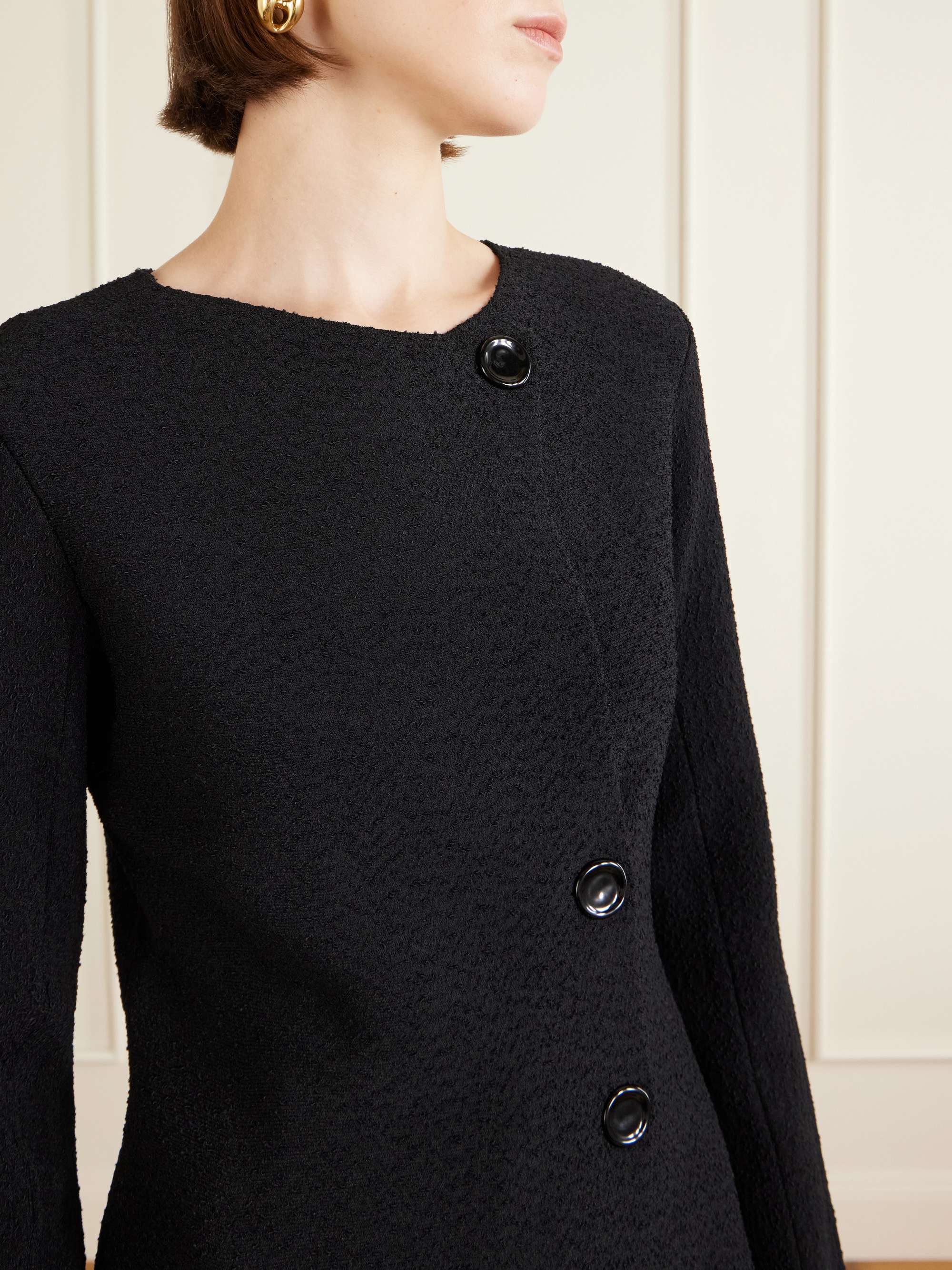 PROENZA SCHOULER Sukki draped bouclé jacket | NET-A-PORTER