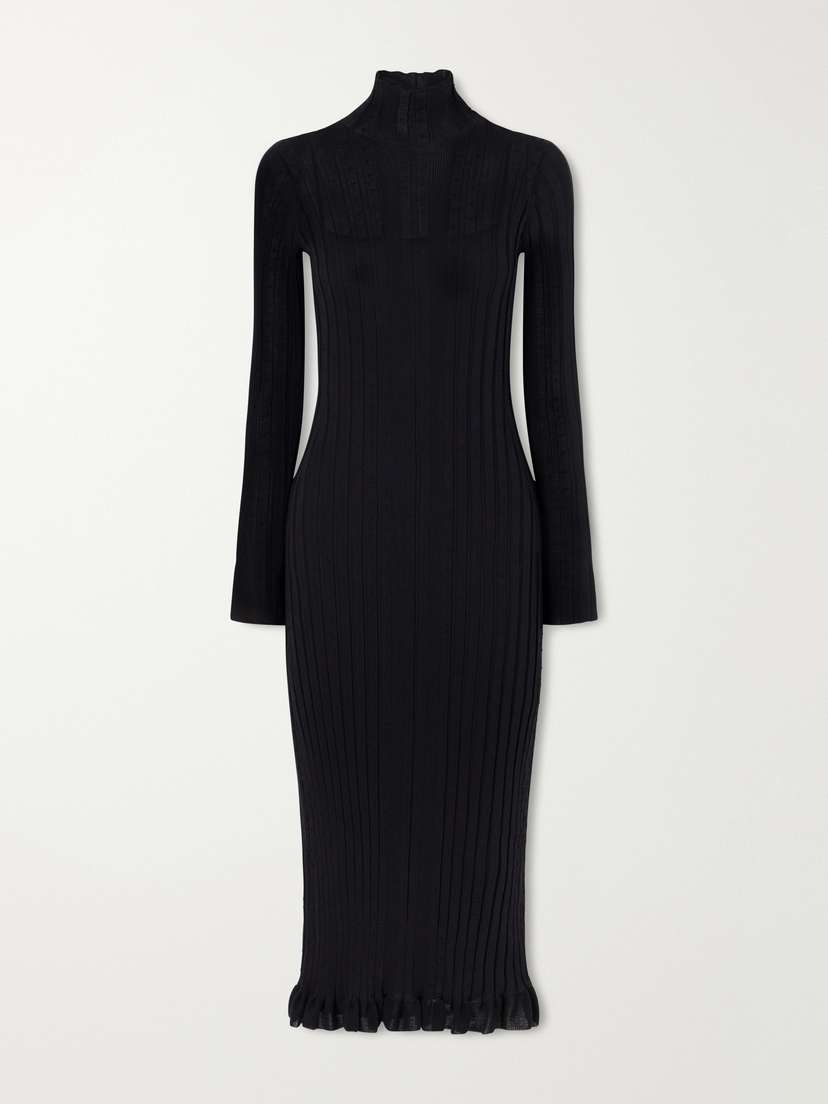 Proenza Schouler Monet Ribbed-knit Cotton-blend Midi Dress | Thumbnail 5 Proenza Schouler Monet Ribbed-knit Cotton-blend Midi Dress | Thumbnail 5