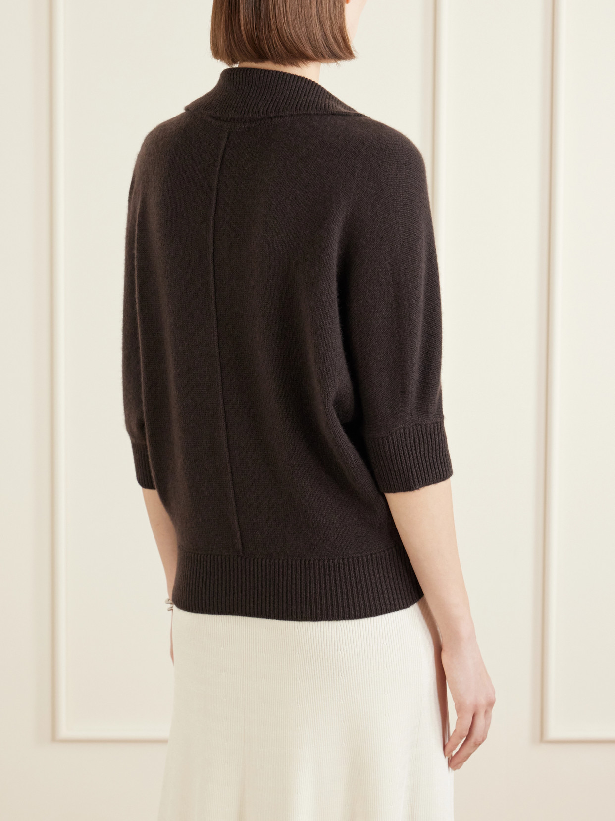 Vella Cashmere Polo Sweater