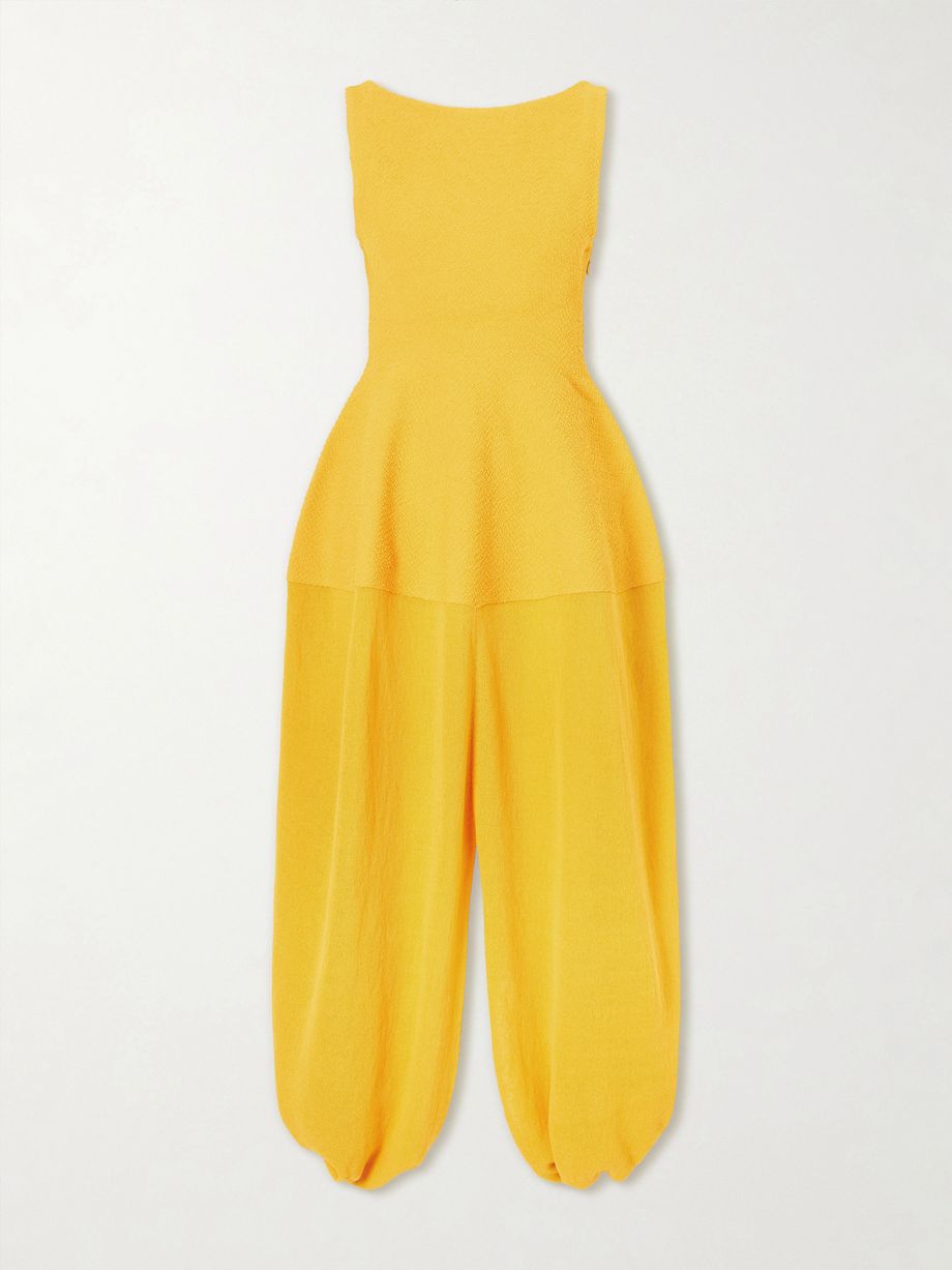 Sukki open-back draped jersey midi dress