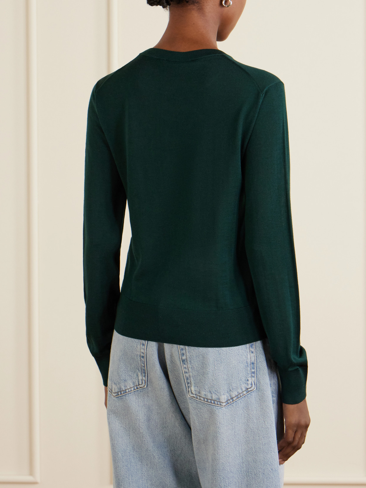 Fforme Mitchell Wool Sweater In Green