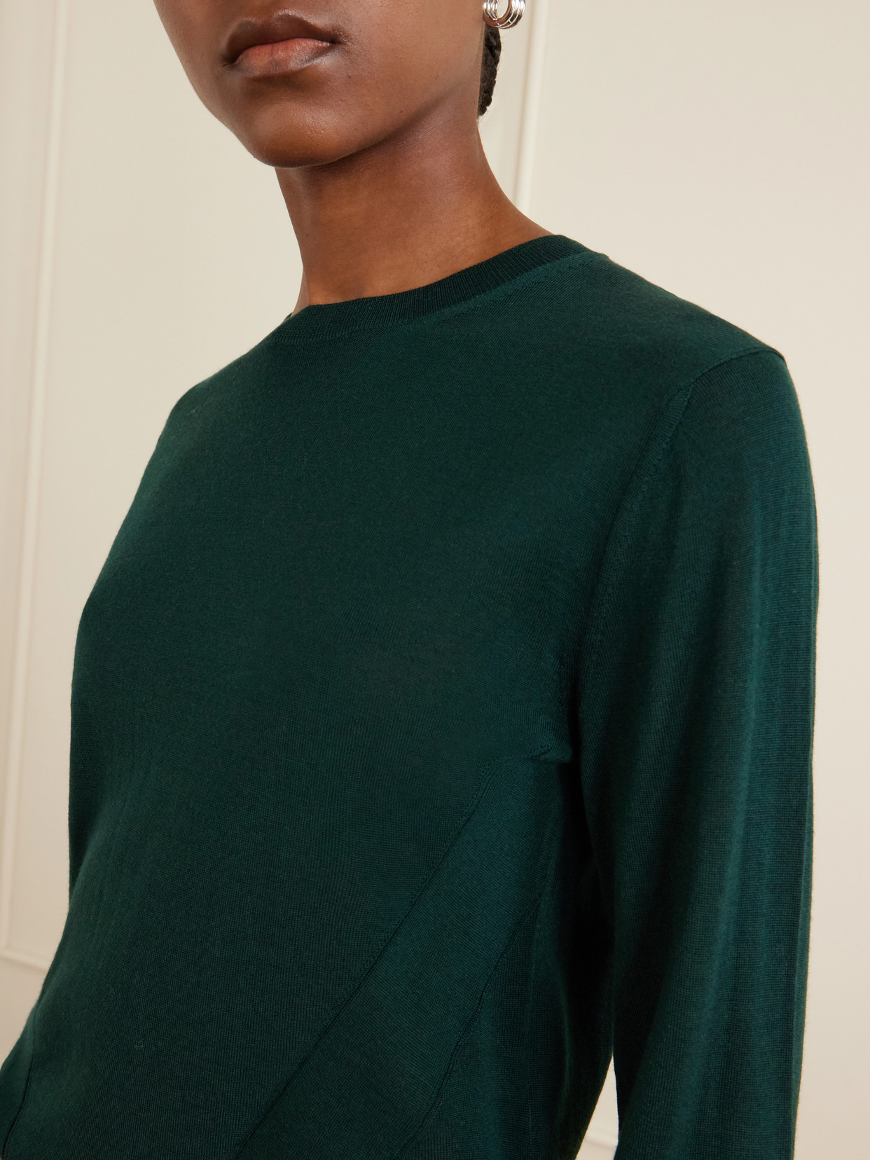 Fforme Mitchell Wool Sweater In Green