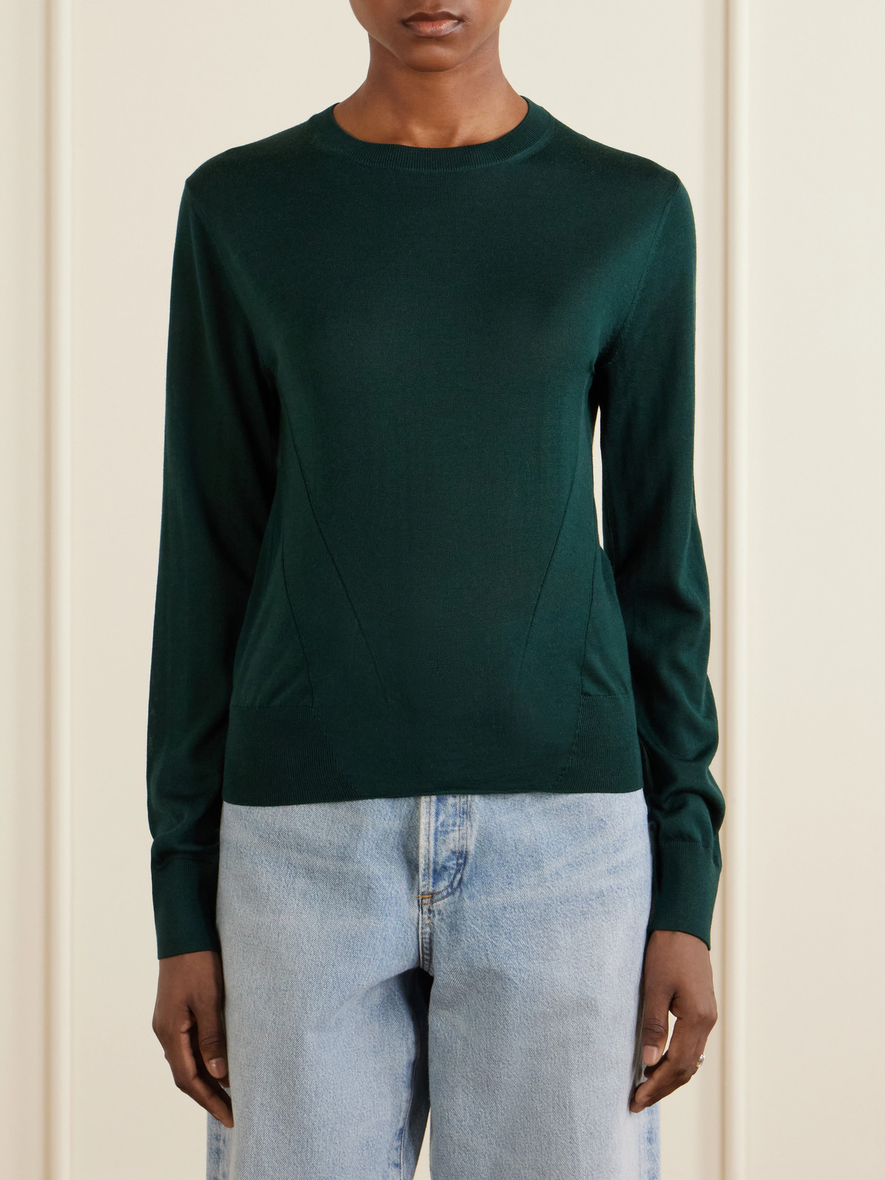Fforme Mitchell Wool Sweater In Green