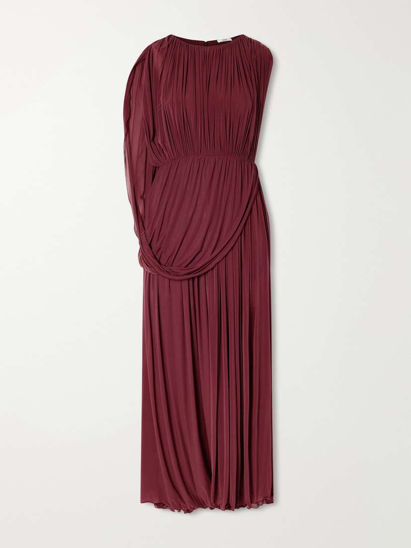 FFORME Kahlo Asymmetric Draped Crepe Dress | Thumbnail 5