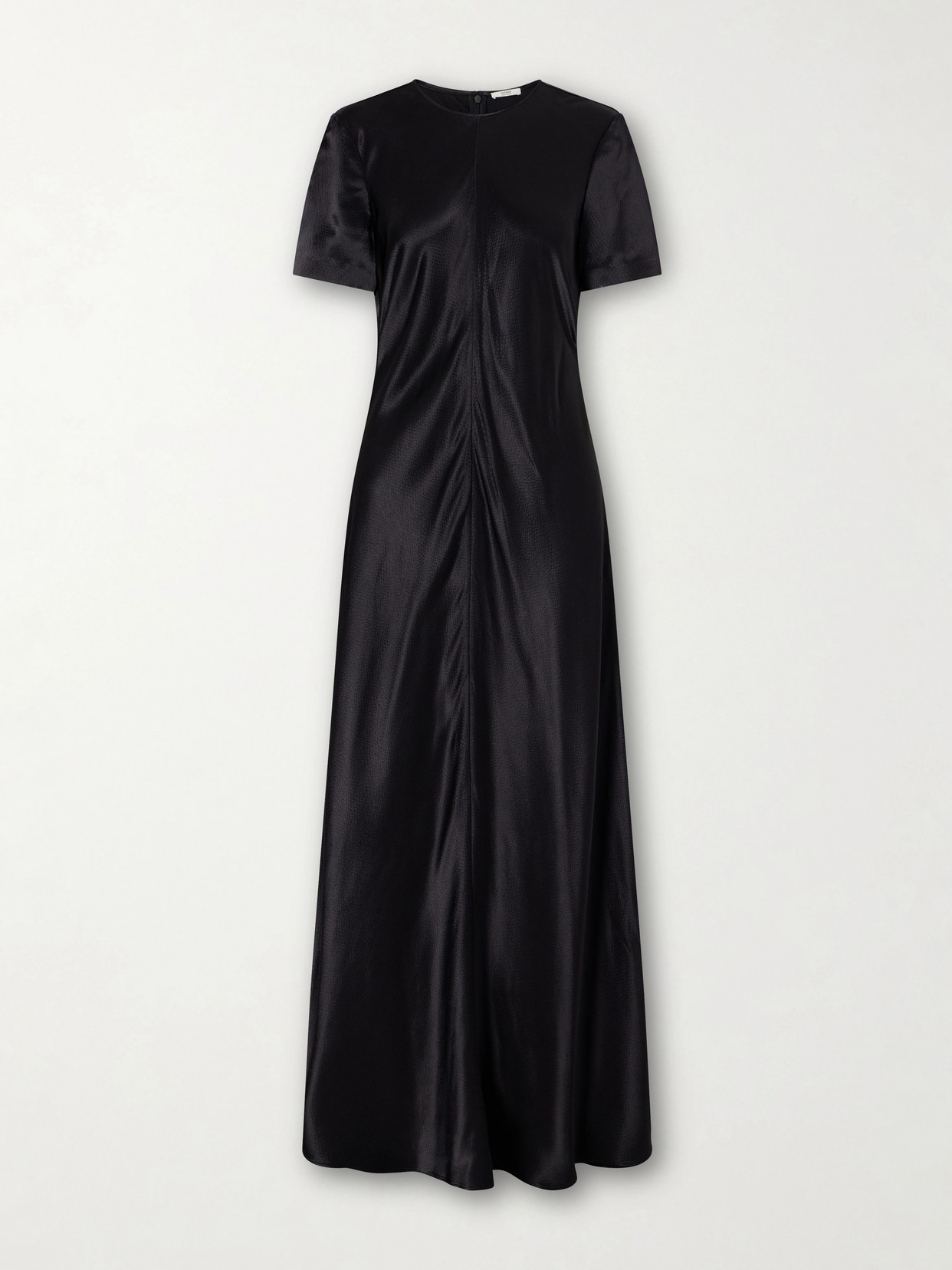 Fforme Akriti Satin-crepe Maxi Dress In Black
