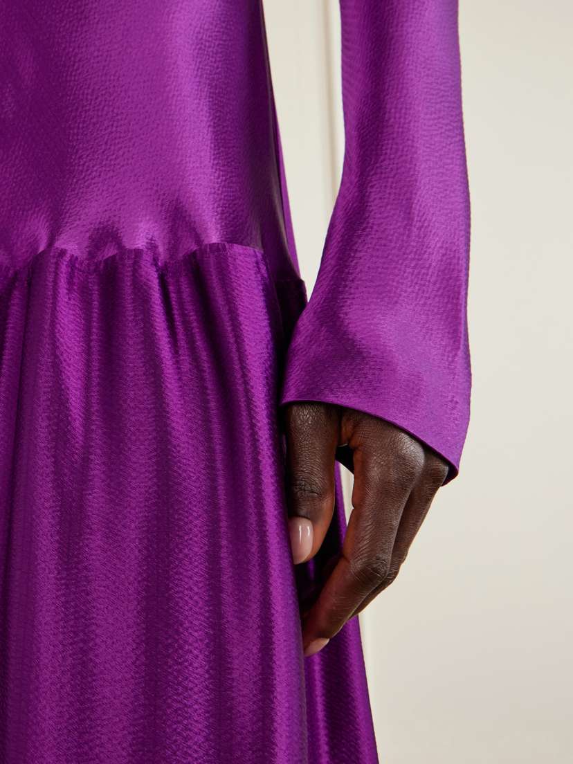 FFORME Mila Satin Maxi Dress | Thumbnail 5