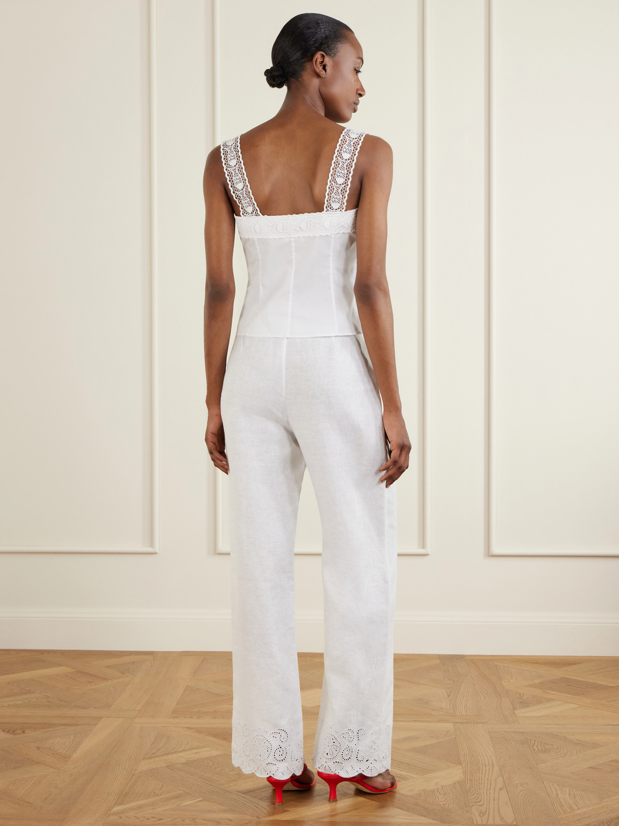 + Da Adolfo Matilde Cotton-Blend Tank