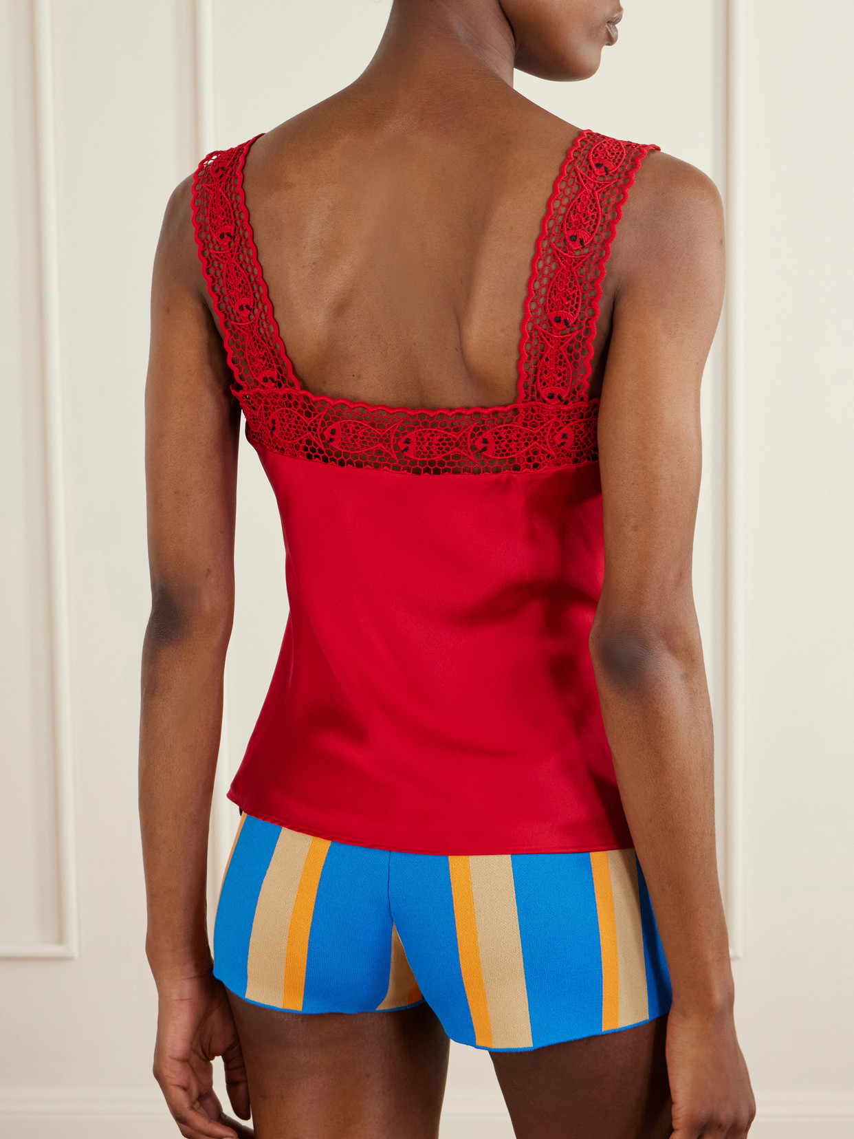 + Da Adolfo Collection Veronica Silk-Satin Tank