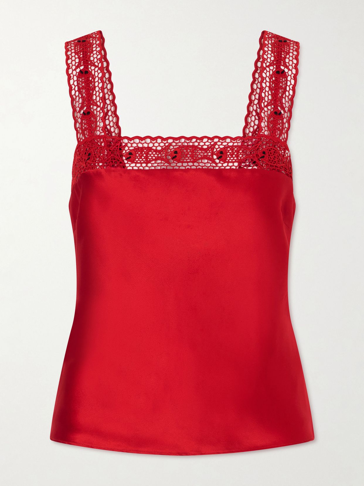 plus da adolfo collection veronica silk satin tank