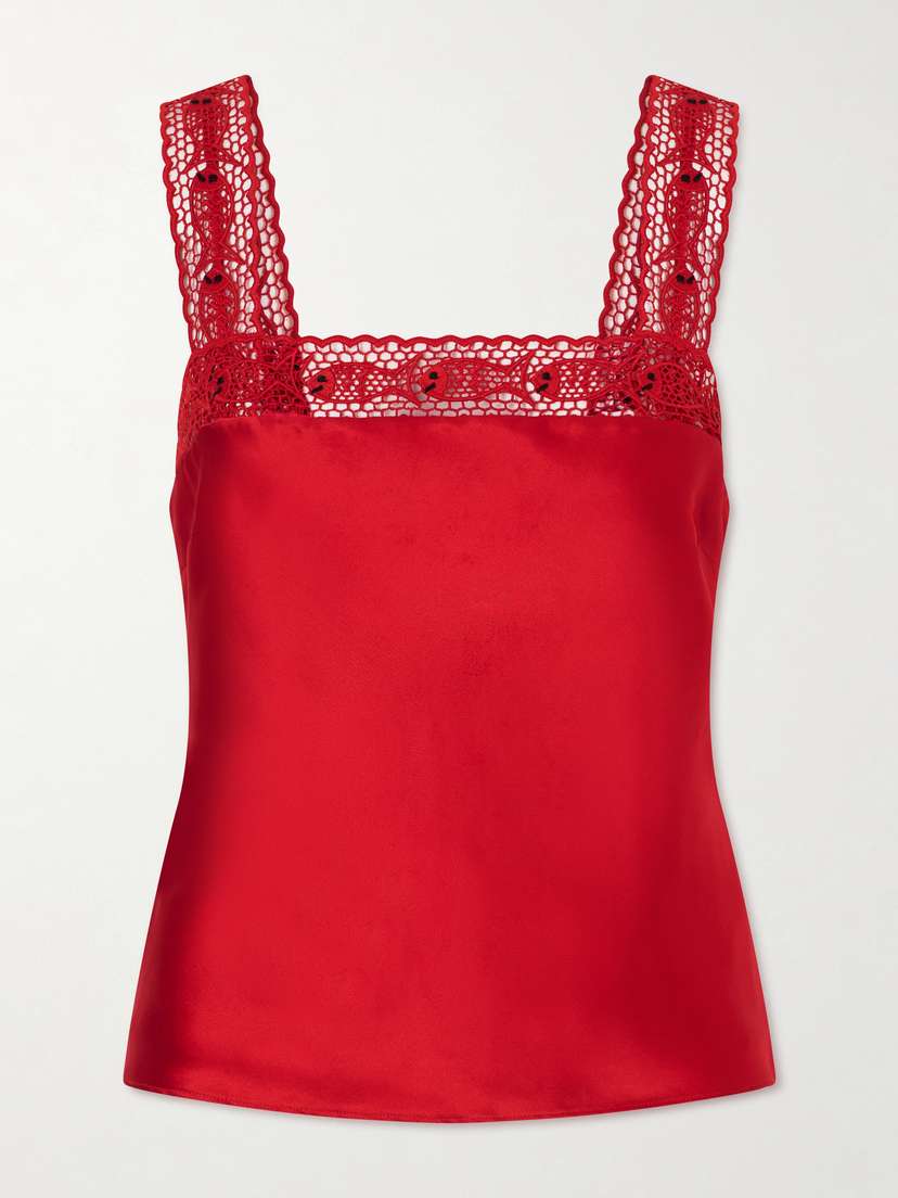 Staud + Da Adolfo Collection Veronica Silk-satin Tank | Thumbnail 6 Staud + Da Adolfo Collection Veronica Silk-satin Tank | Thumbnail 6