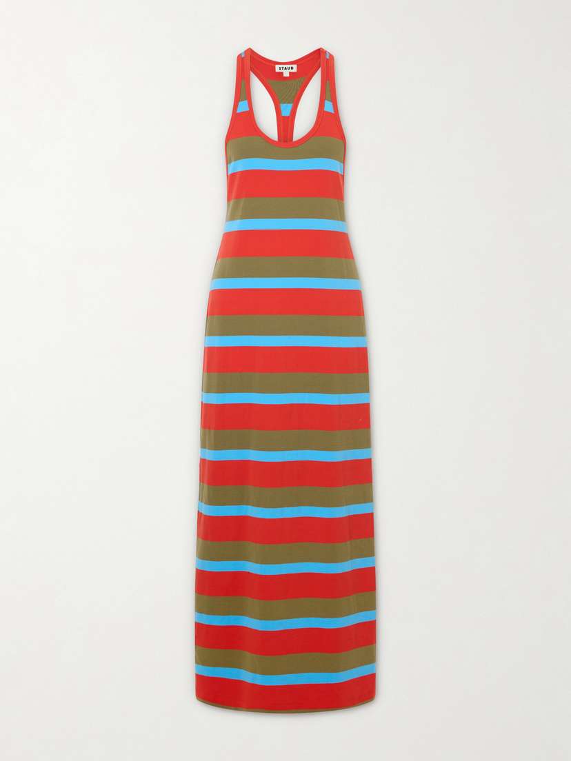 Staud Encino Striped Cotton-blend Maxi Dress | Thumbnail 5 Staud Encino Striped Cotton-blend Maxi Dress | Thumbnail 5
