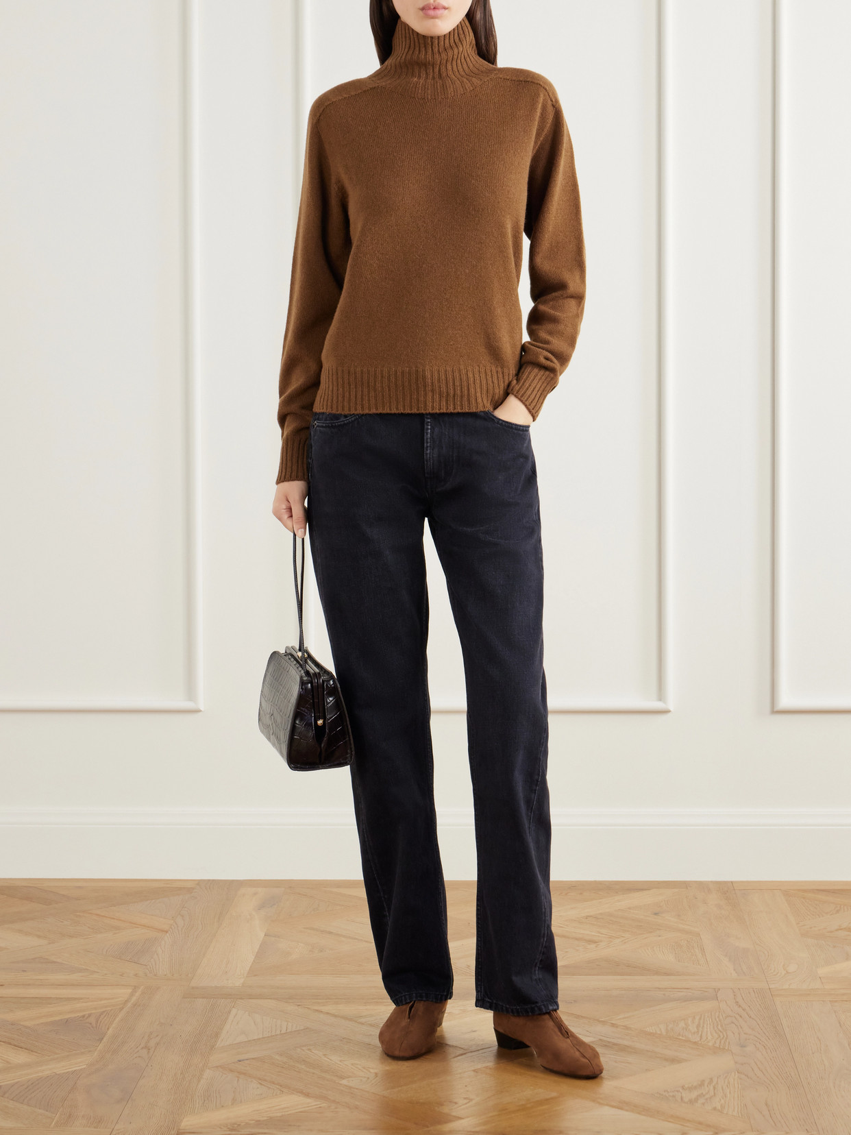 Domi Merino Wool And Cashmere-Blend Turtleneck Sweater