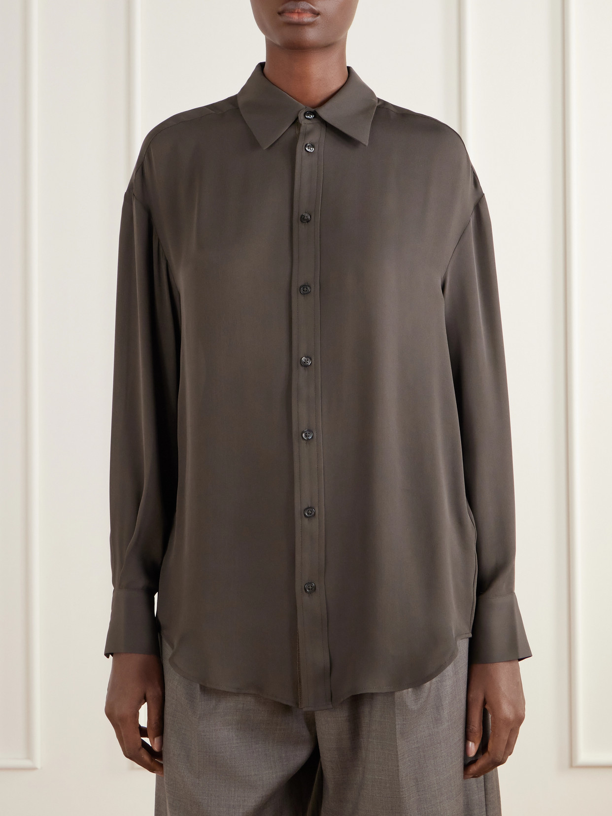 Dani Silk-Double Georgette Shirt