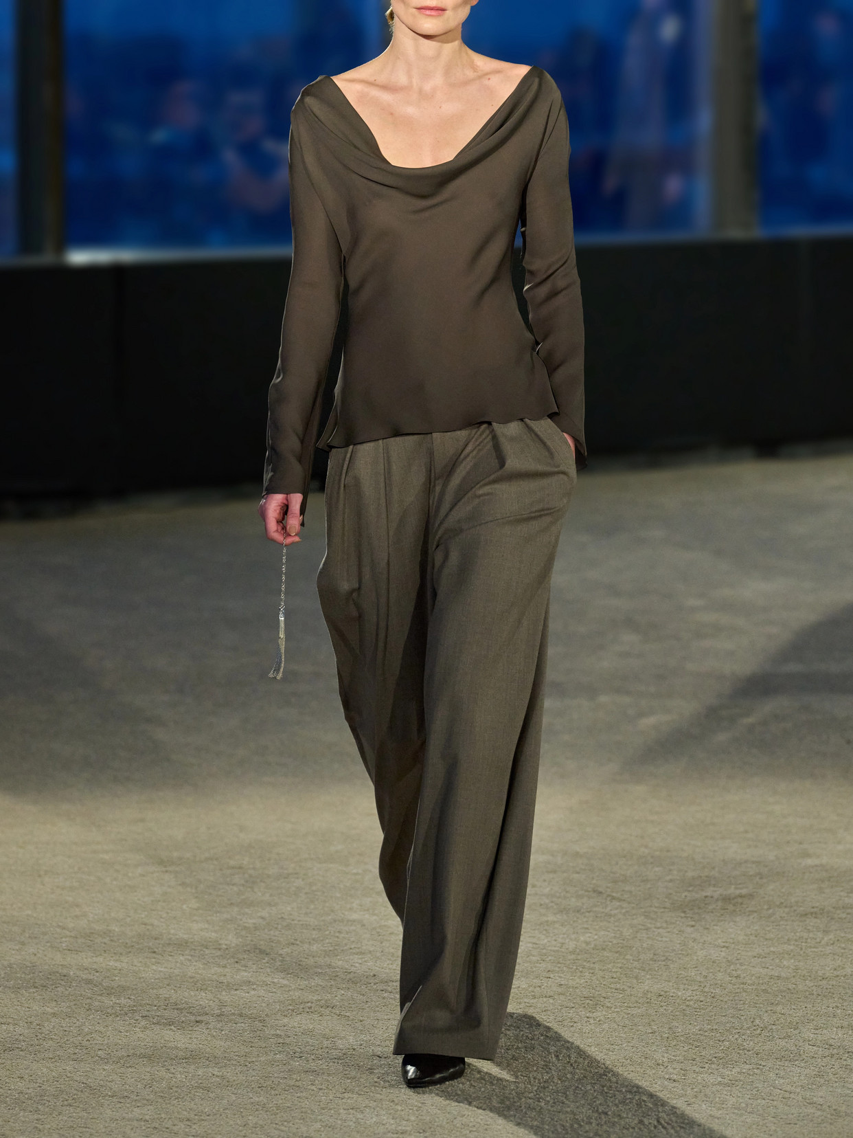 Wilka Draped Silk-Georgette Blouse