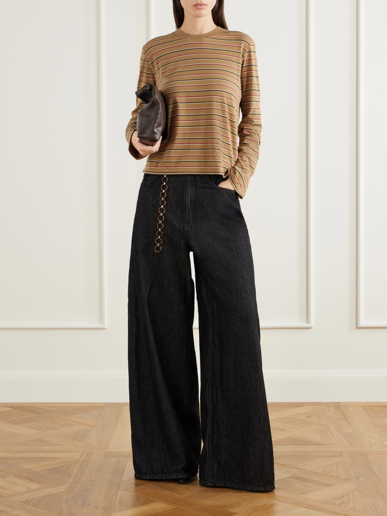 Wynn Striped Cotton-Jersey T-Shirt