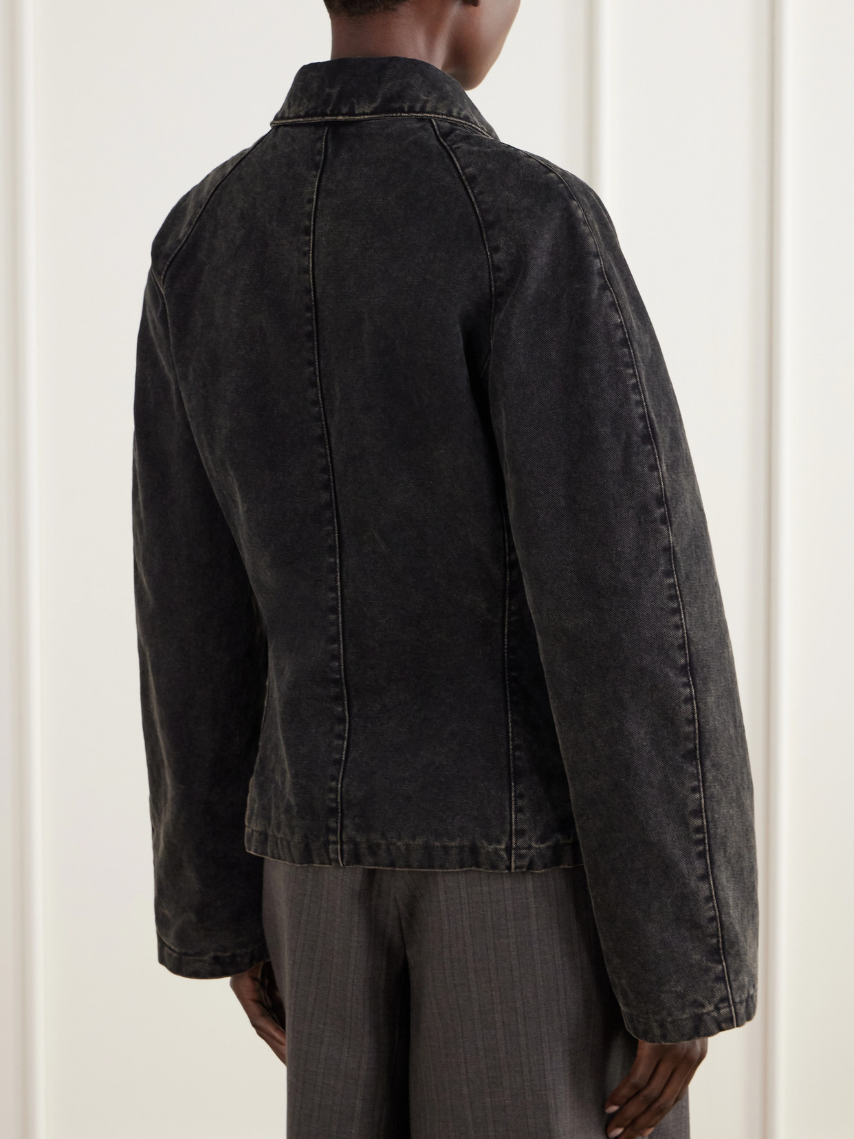 Cinched Denim Jacket